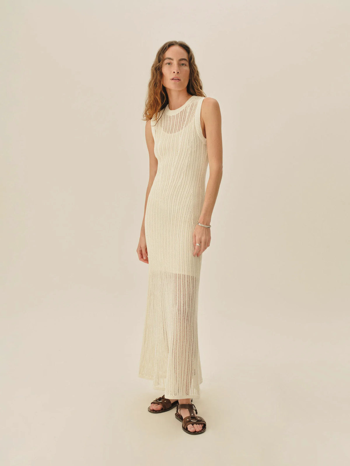 Natural Coastline Crochet Dress