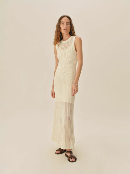 Natural Coastline Crochet Dress