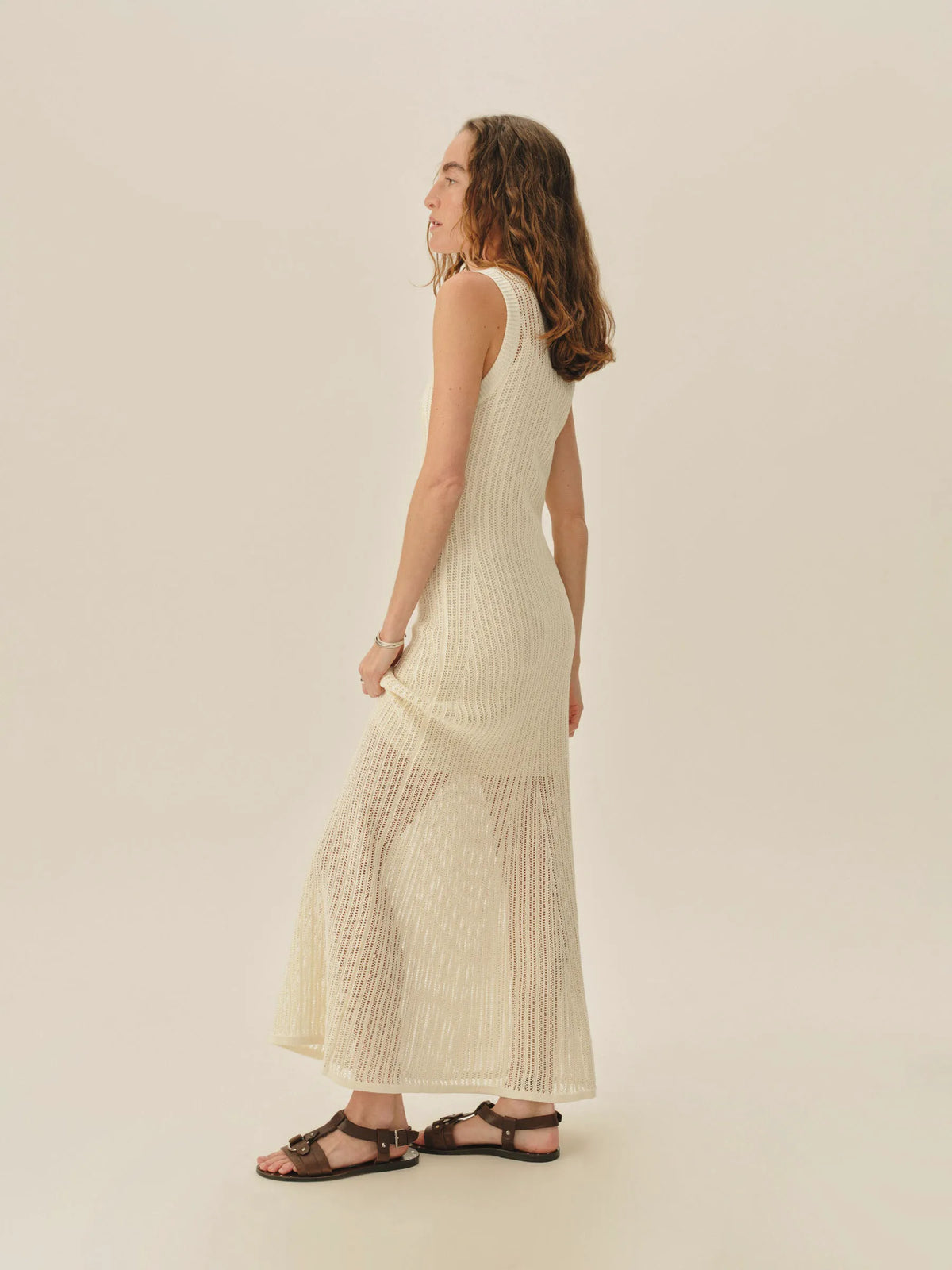 Natural Coastline Crochet Dress