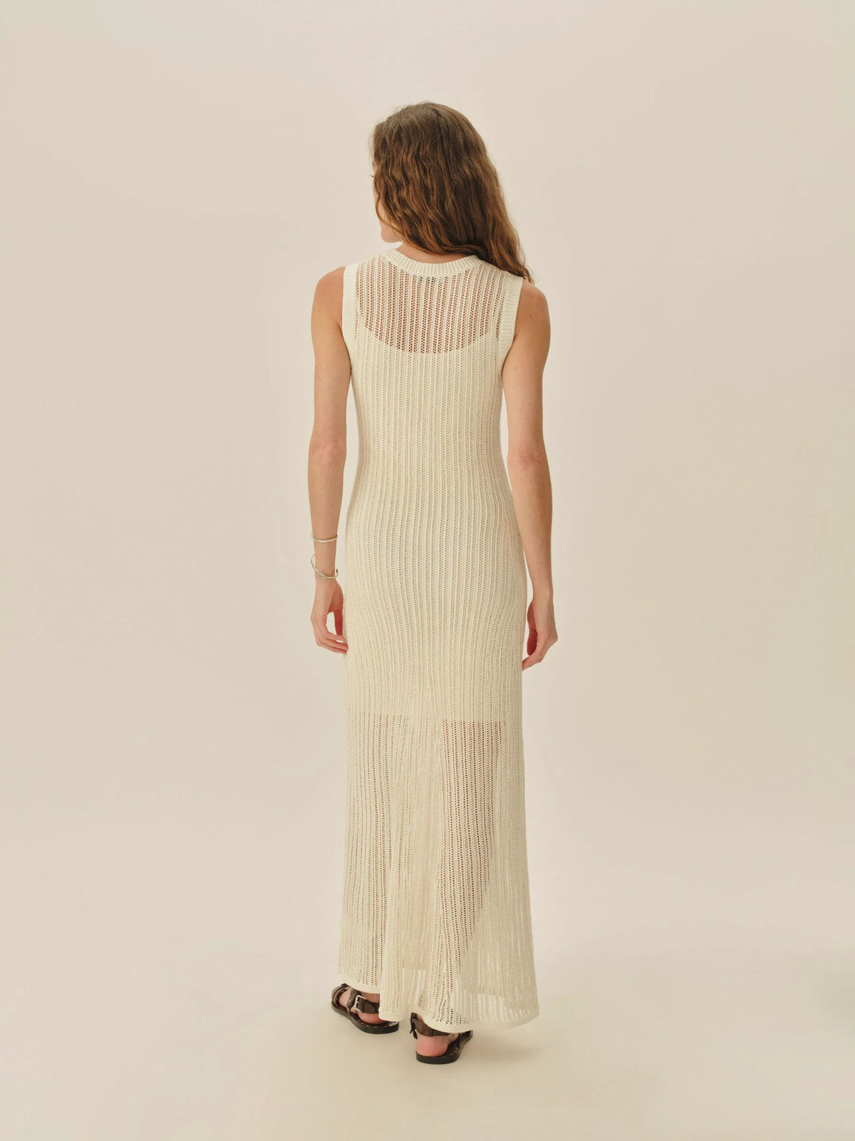 Natural Coastline Crochet Dress
