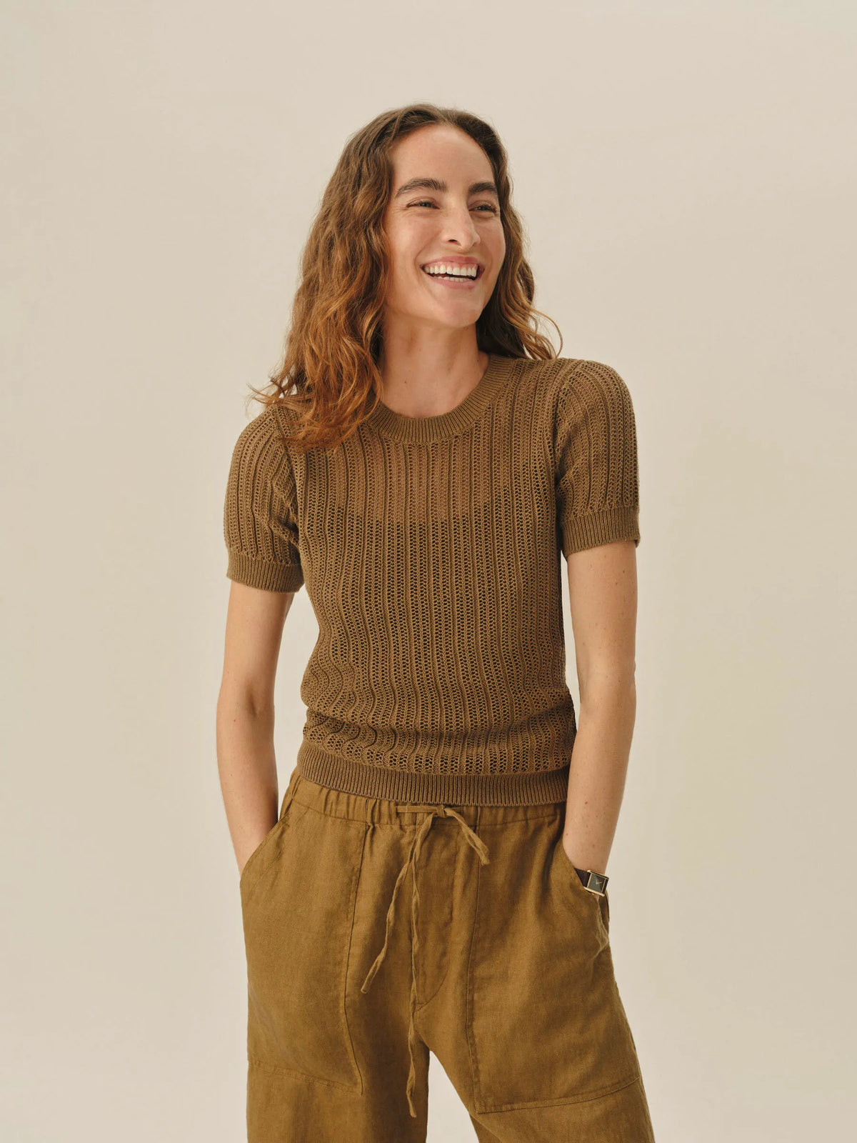 Hickory Coastline Crochet Tee