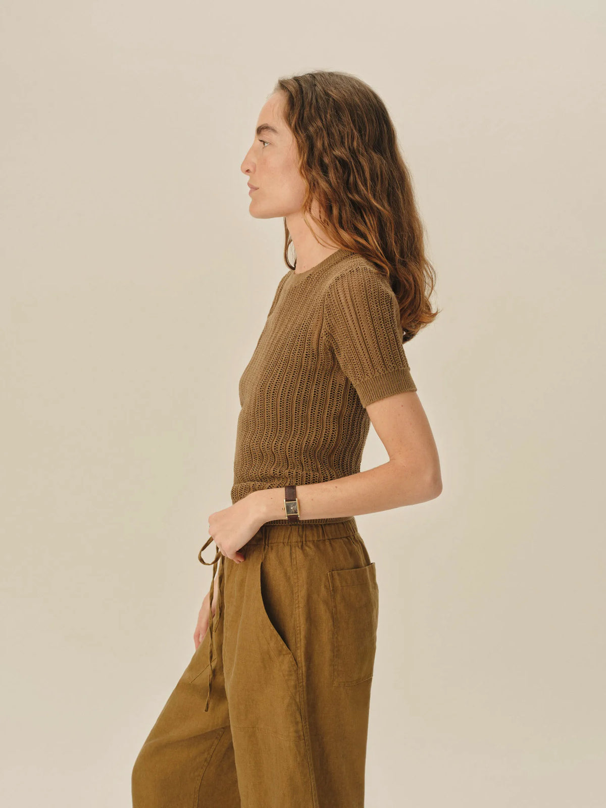 Hickory Coastline Crochet Tee