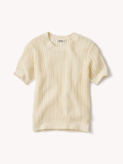 Natural Coastline Crochet Tee