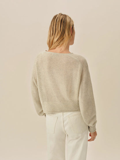 Sea Salt Blue Whisperweight Cashmere Crew