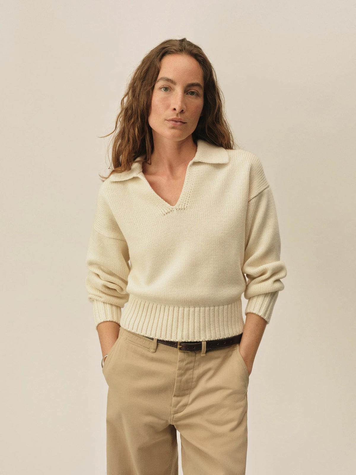 Natural Coastline Cotton Wool Popover