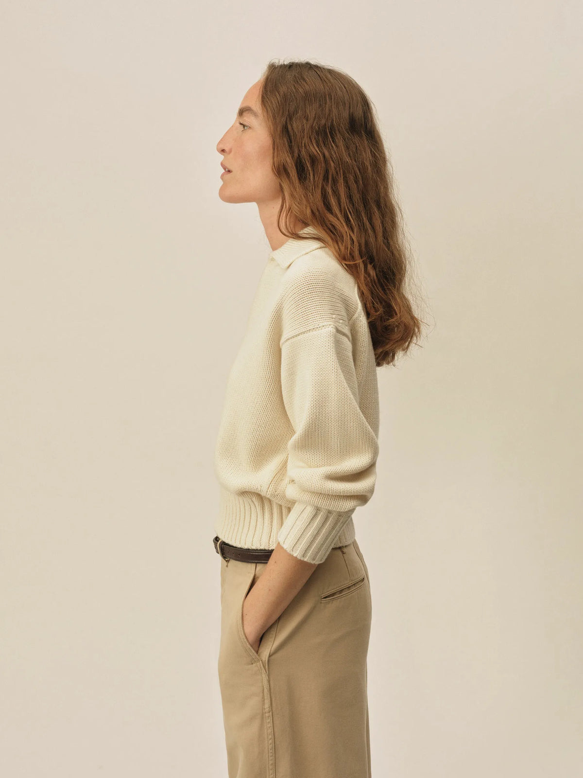 Natural Coastline Cotton Wool Popover