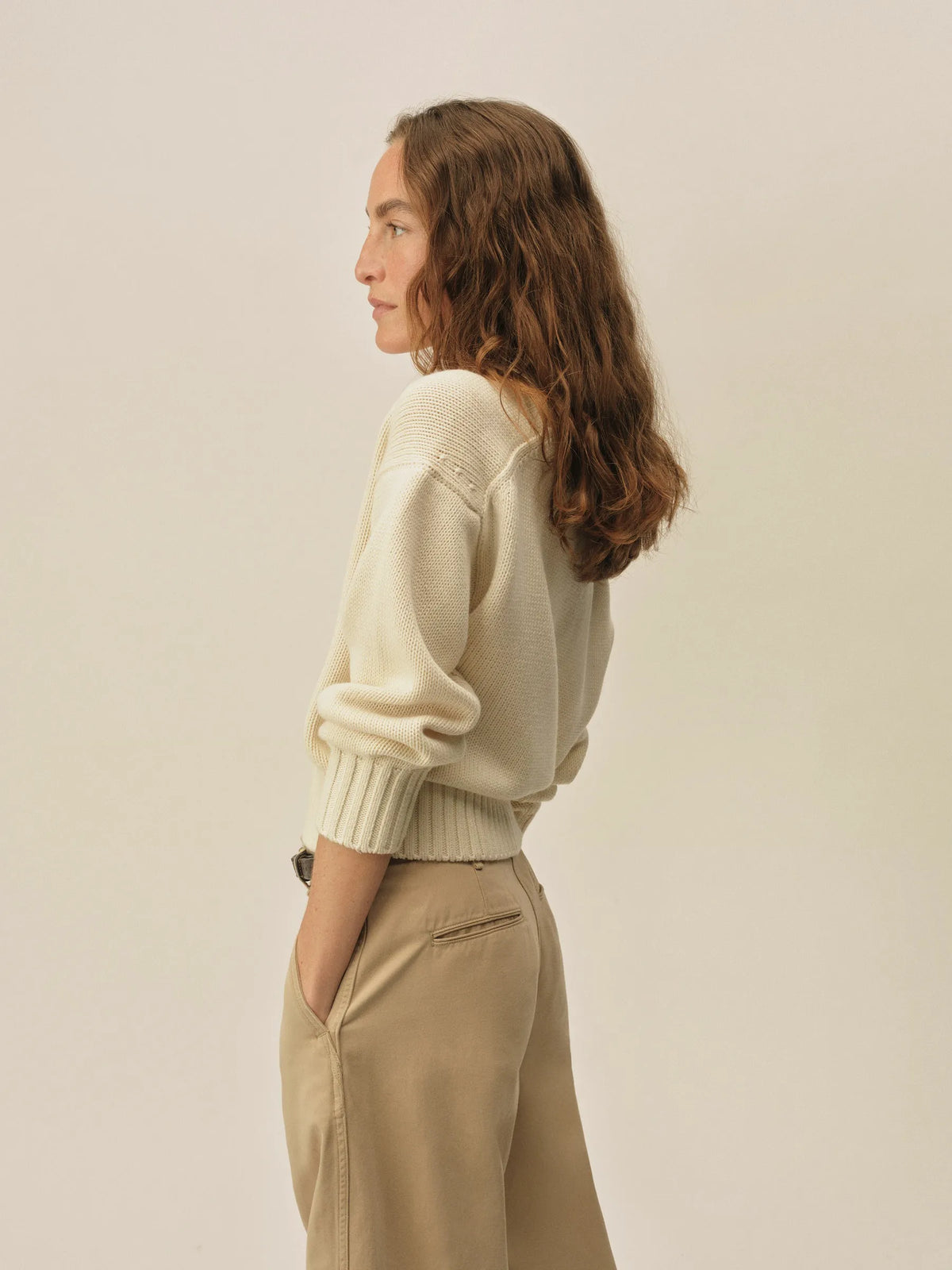 Natural Coastline Cotton Wool Popover
