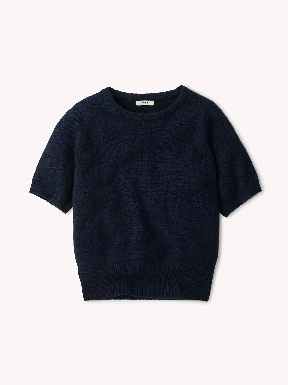 Dark Navy California Cashmere S/S Crew