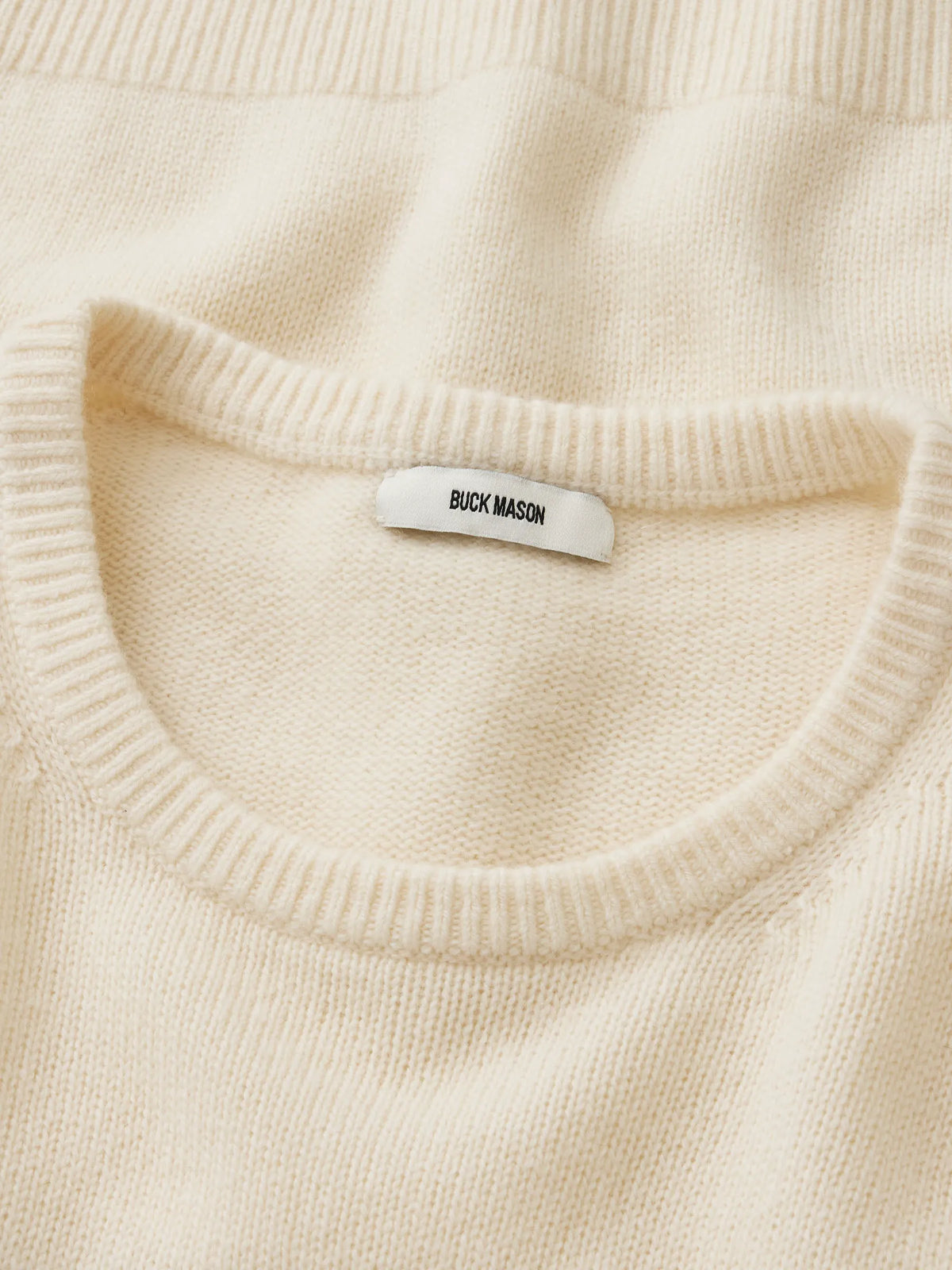 Natural California Cashmere S/S Crew