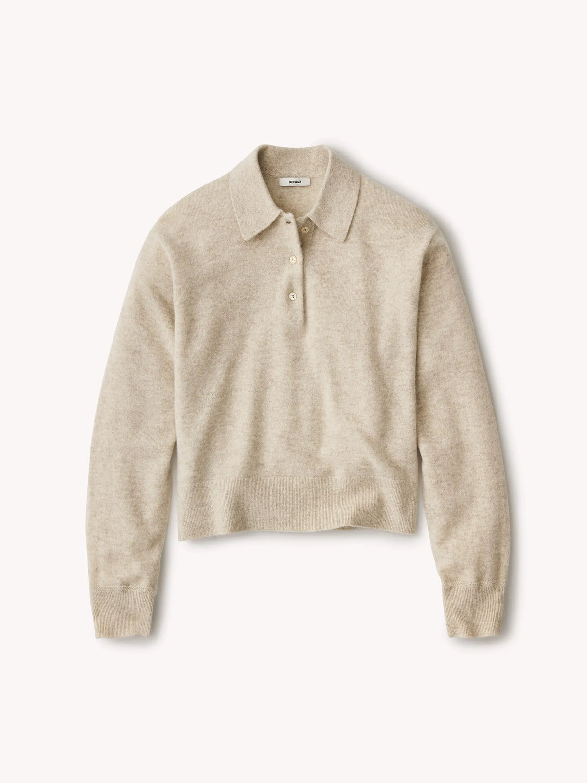 Heather Oat California Cashmere Polo