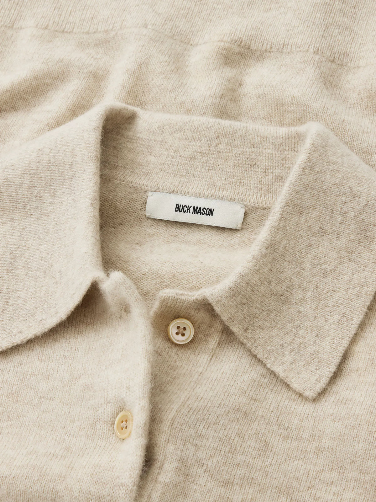 Heather Oat California Cashmere Polo