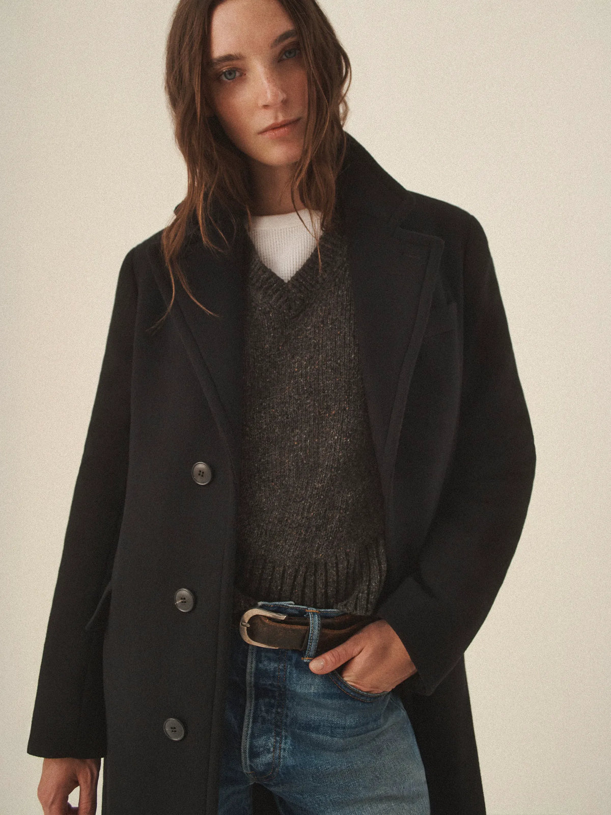 Black Rossmore Topcoat