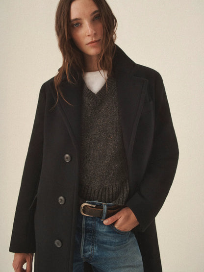 Black Rossmore Topcoat