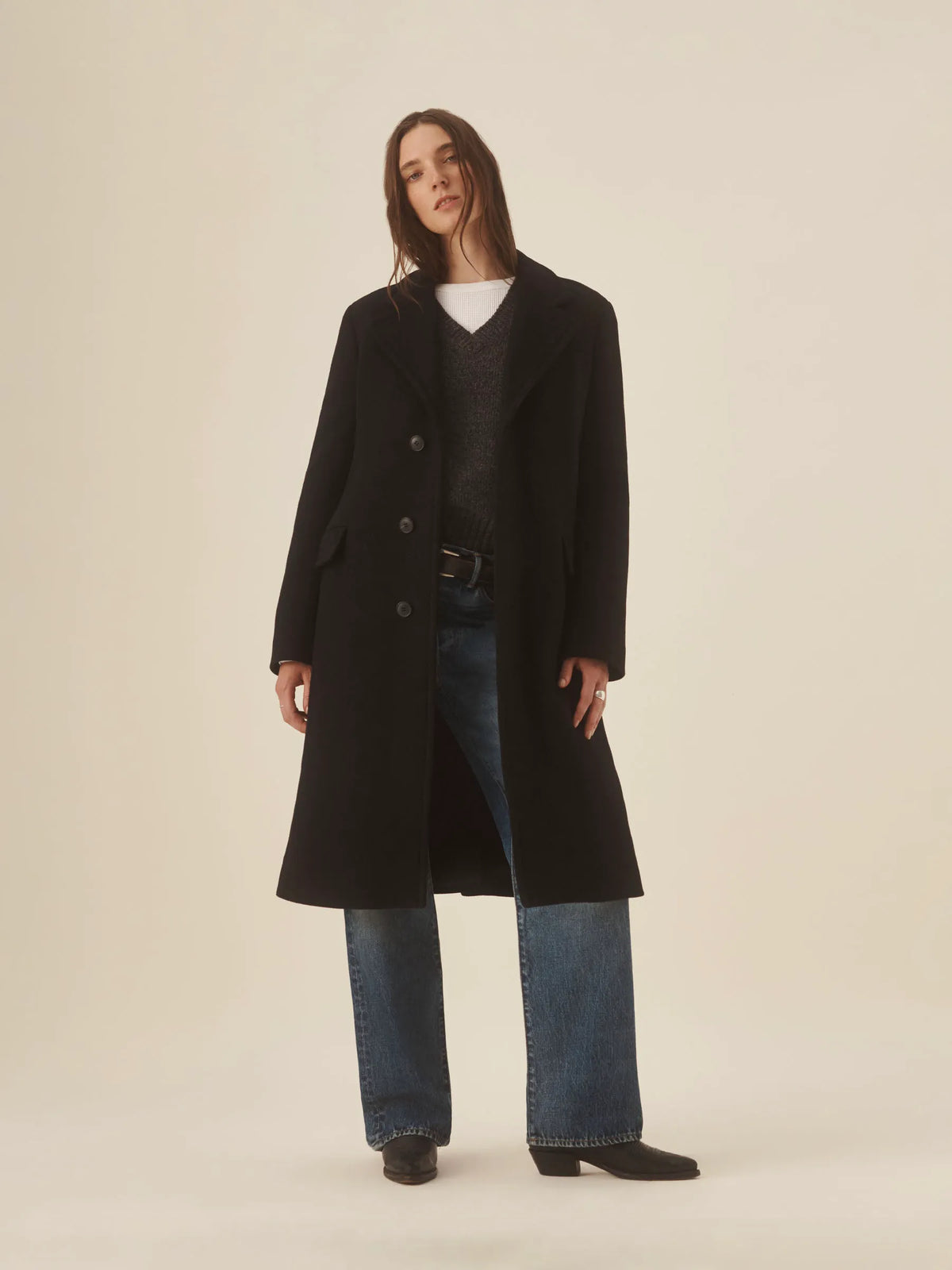 Black Rossmore Topcoat