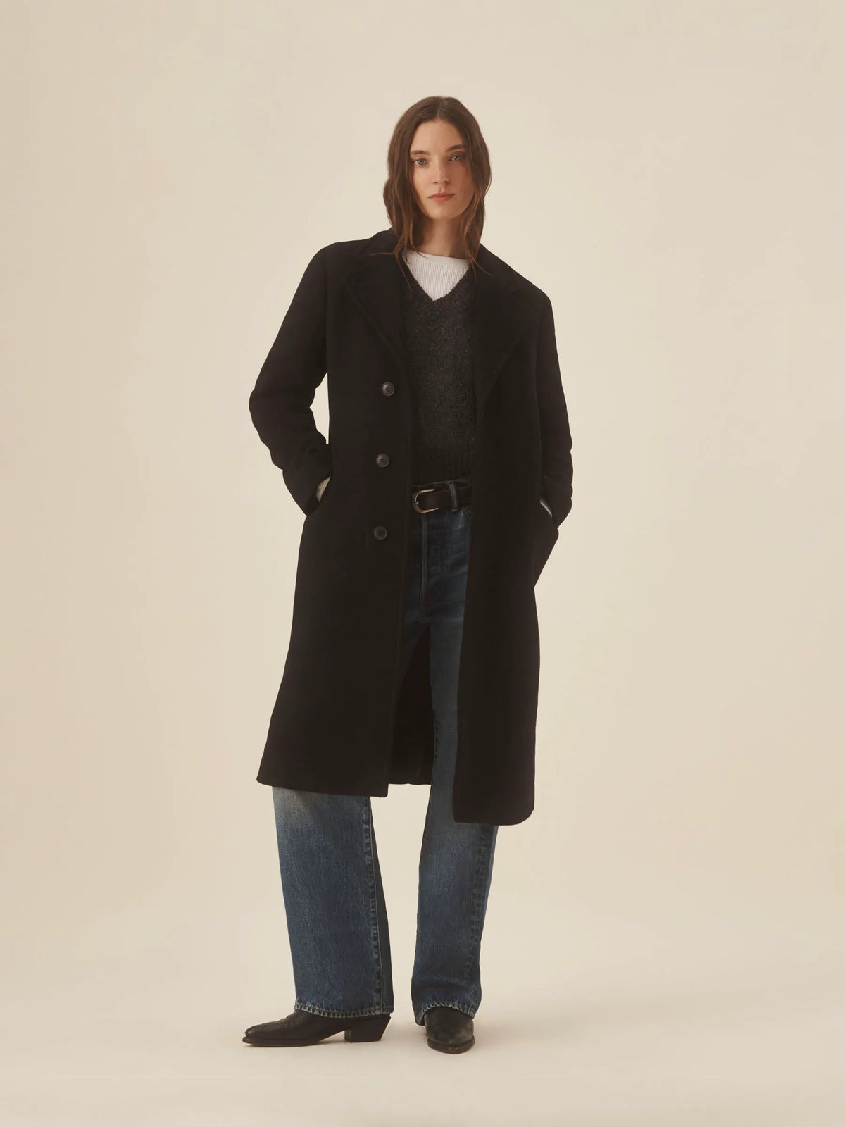 Black Rossmore Topcoat