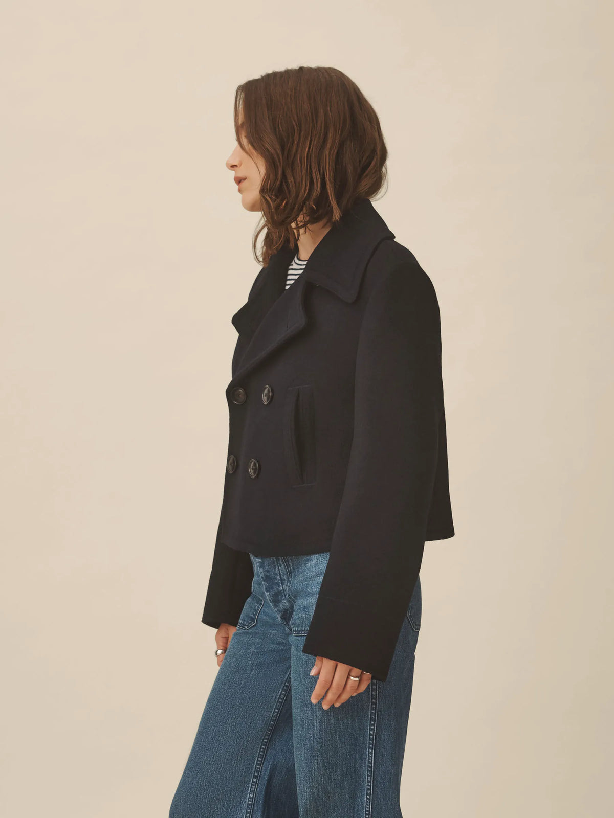 Deep Navy Presidio Peacoat