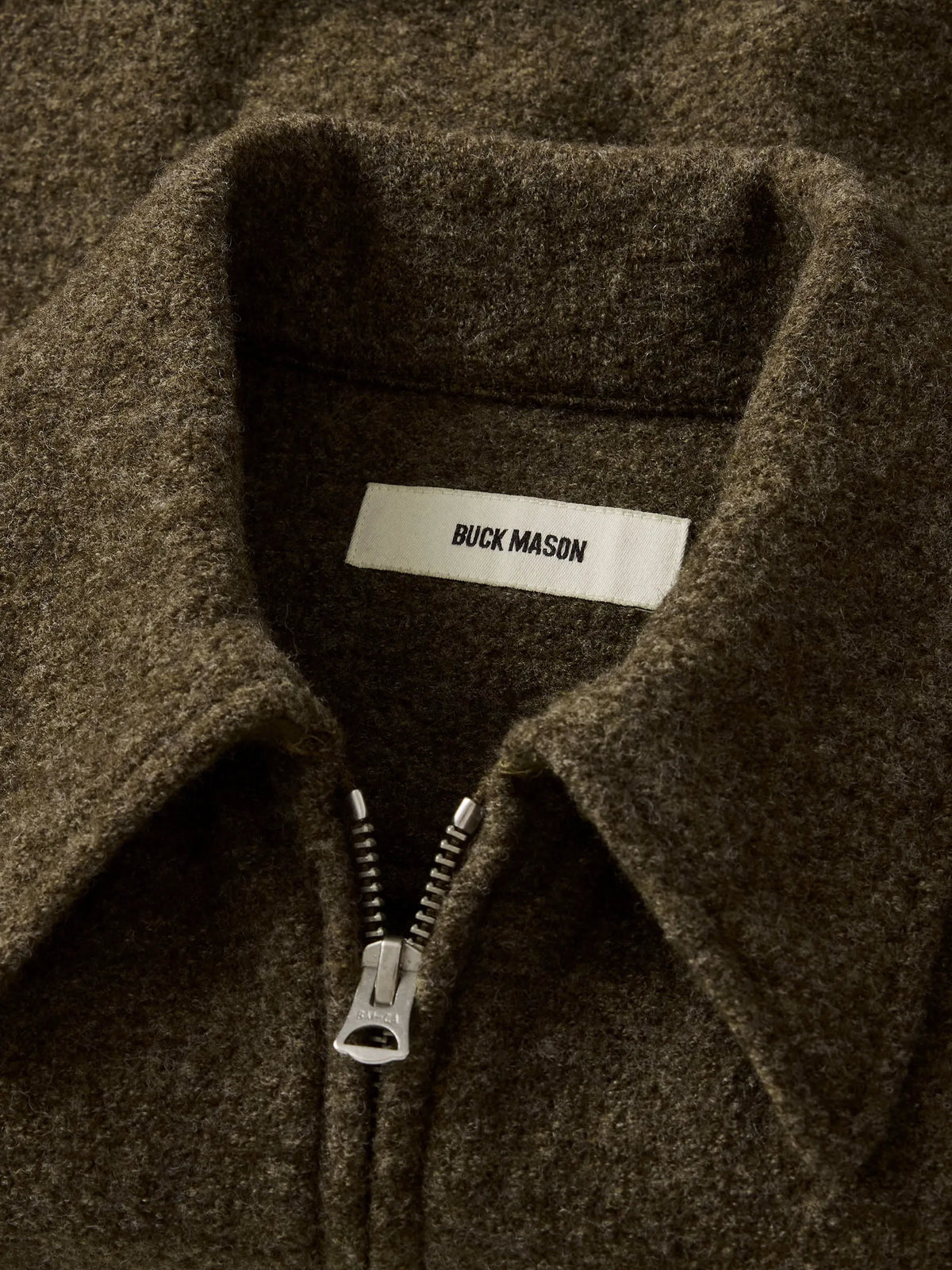 Marled Coastal Bluff Felted Wool Rider Jacket
