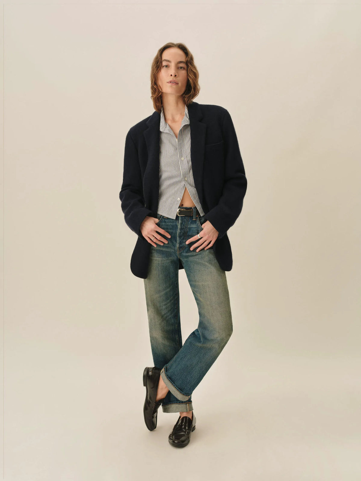 Dark Navy Weekend Wool Blazer
