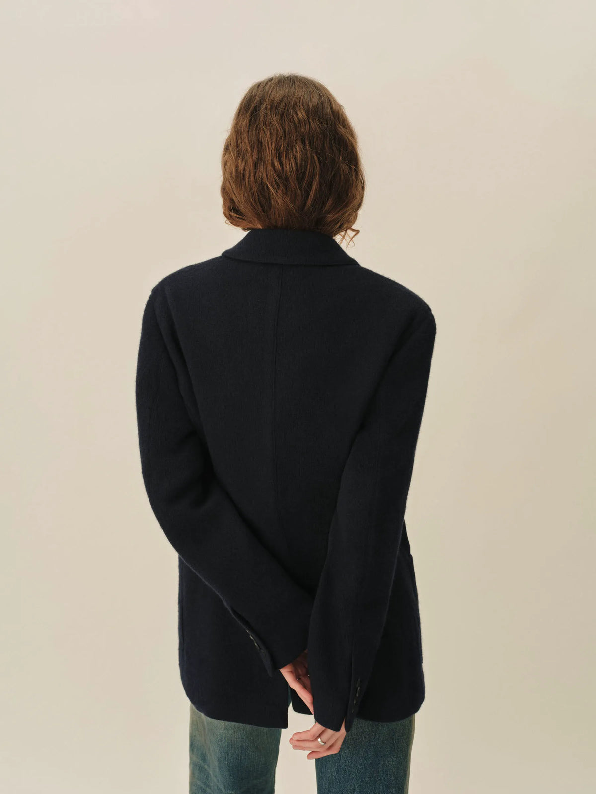 Dark Navy Weekend Wool Blazer