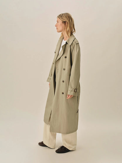 Dried Olive Signature Trench