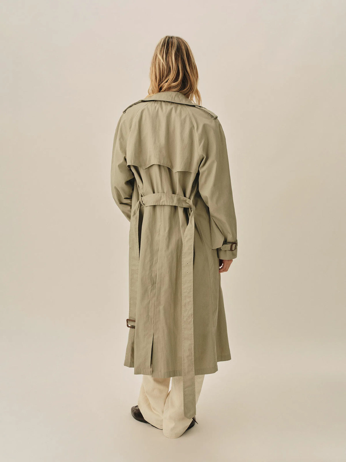 Dried Olive Signature Trench