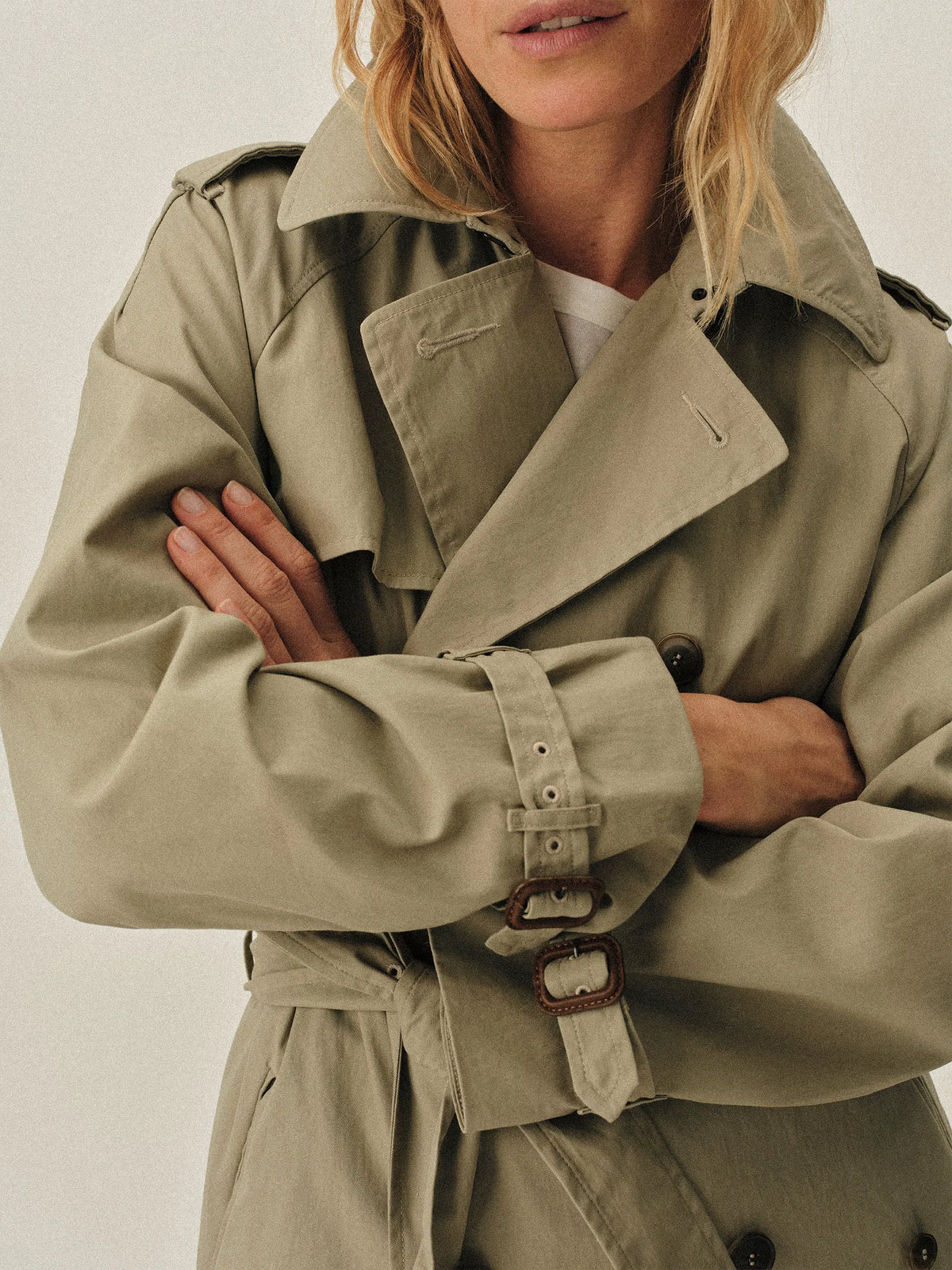 Dried Olive Signature Trench