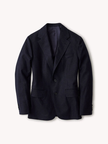 Navy Chalk Stripe Hollywood Blazer