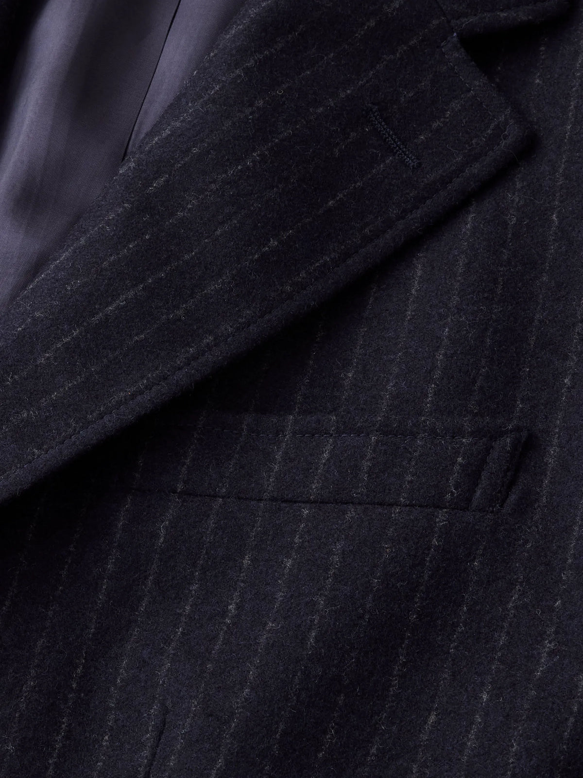Navy Chalk Stripe Hollywood Blazer