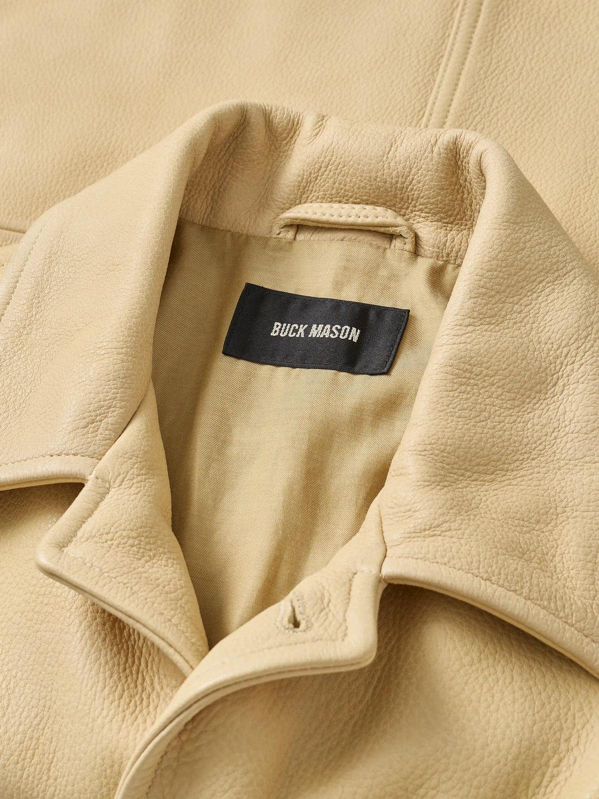 Ivory Pebbled Deerskin All Day Field Jacket