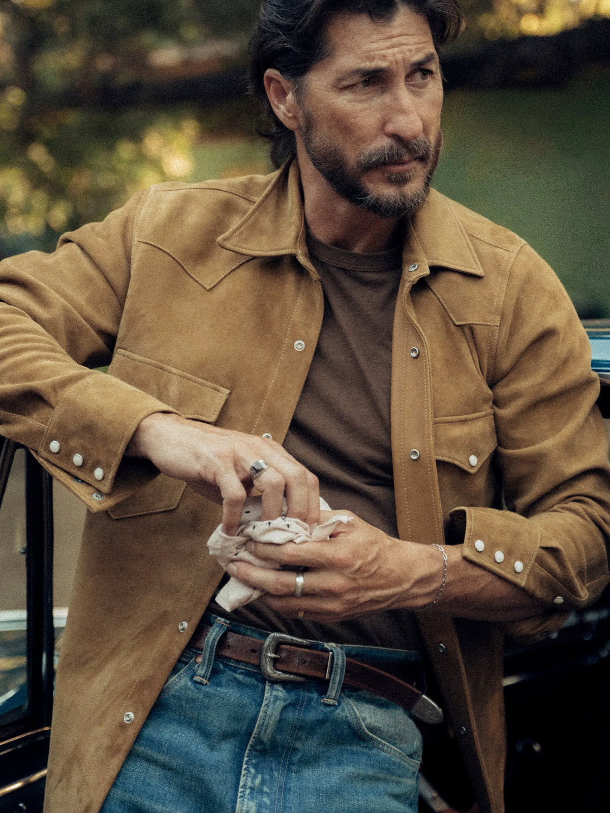 Chaparral Panhandler Suede Western Shirt