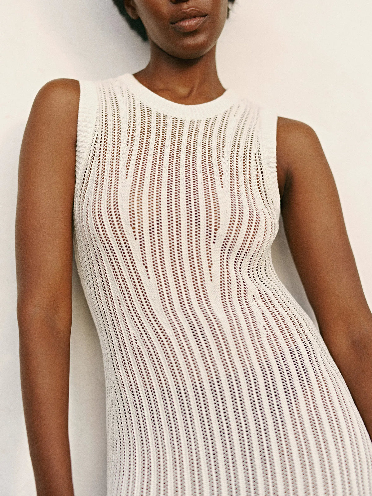 Natural Coastline Crochet Dress