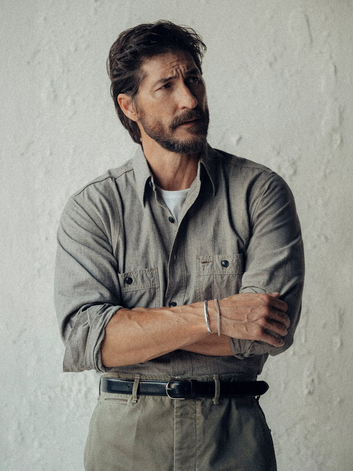 Oatmeal Jaspe Big Yank X Buck Mason 2-Pocket Ventilated Work Shirt