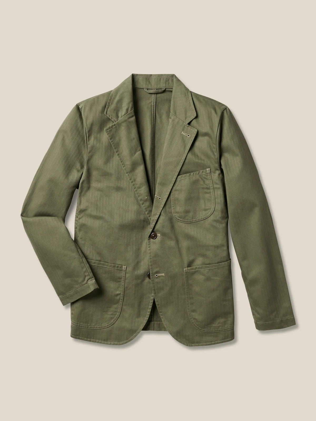 Fatigue Dusty Olive Herringbone Twill Carry-On Jacket