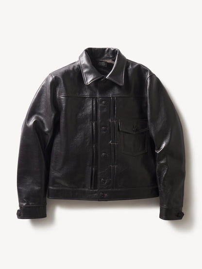 Black Y'2 Leather X Buck Mason 1St Type Jacket