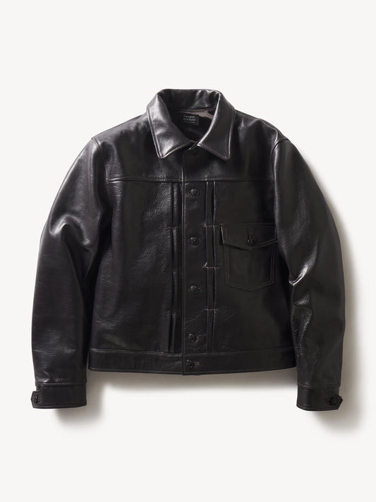 Black Y'2 Leather X Buck Mason 1St Type Jacket