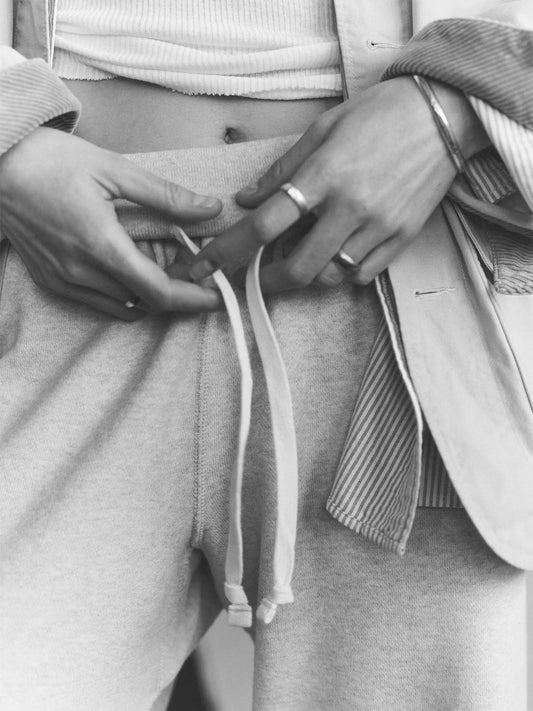 Heather Oat Featherweight Terry Sweatpant