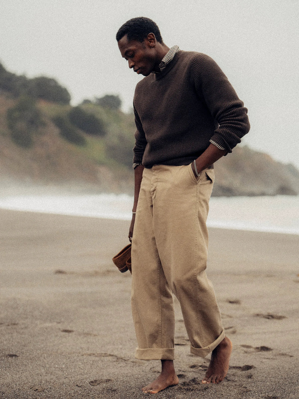 Black Walnut Seafarer Cotton Rib Crew
