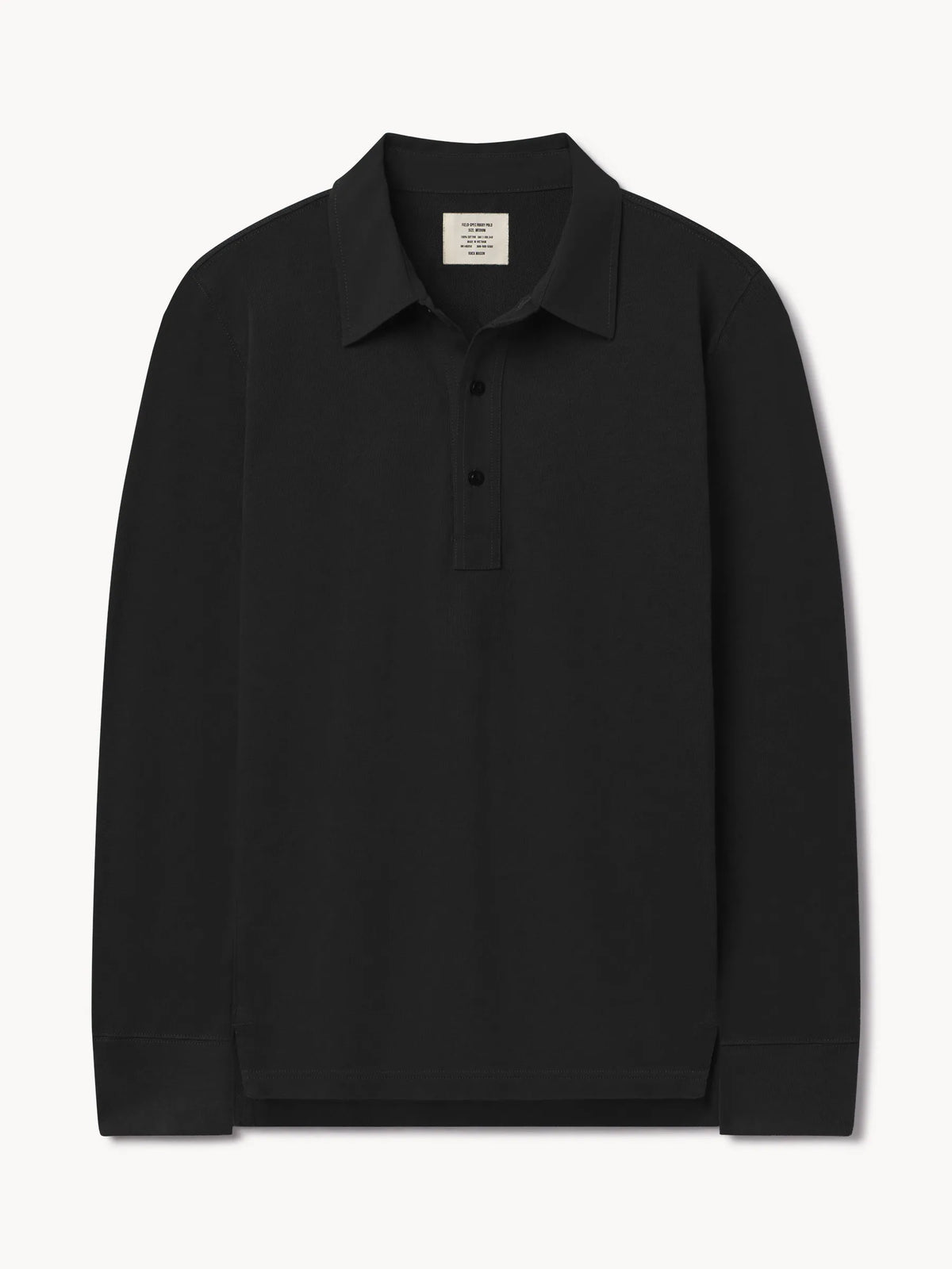 Black Field-Spec Rugby Polo
