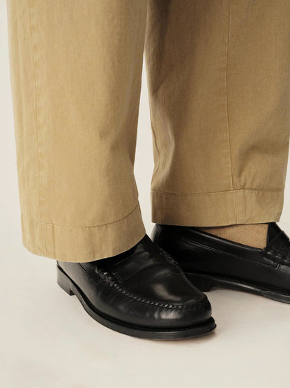 Black Leather G.H. BASS X Buck Mason Larson Loafer