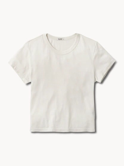 White Pima Boxy Crew