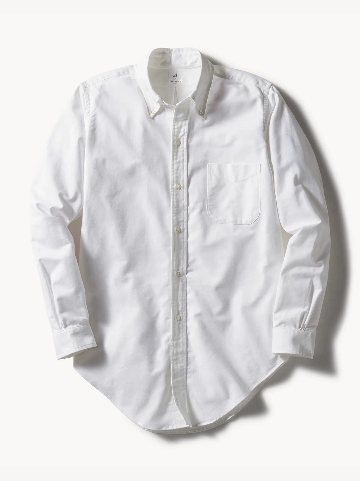 White Anatomica Oxford Cloth Button Down Shirt