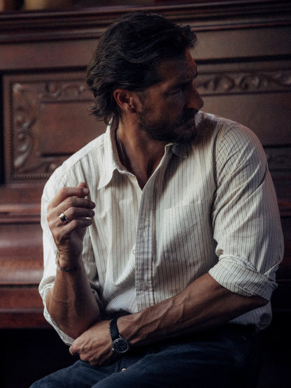Montecito Stripe Wornwell One Pocket Shirt